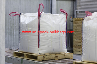 中国 紫外線扱われた産業 FIBC ジャンボ袋は袋 4 つのループによって編まれるポリプロピレン袋のかさ張ります サプライヤー